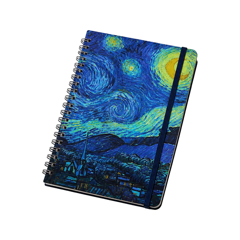 Funda elástica para portátil en espiral Starry Night Cover