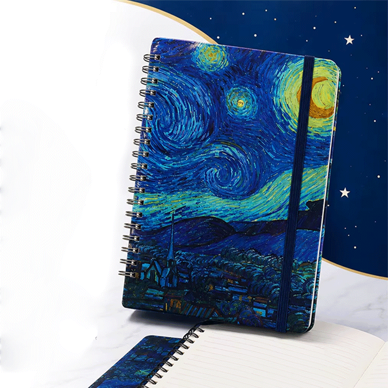 Funda elástica para portátil en espiral Starry Night Cover
